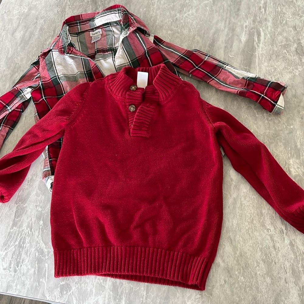 Sweater with Shirt